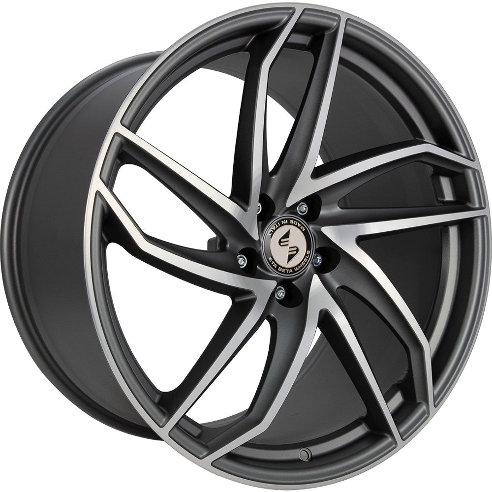 Etabeta Heron-K anthracite matt full polished 10x20 ET35 - LK5/120 ML72.6