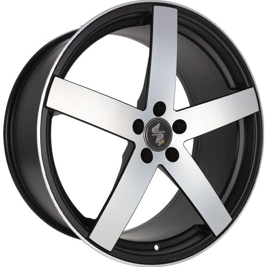 Etabeta Uros black matt full polished 9x20 ET45 - LK5/130 ML71.6