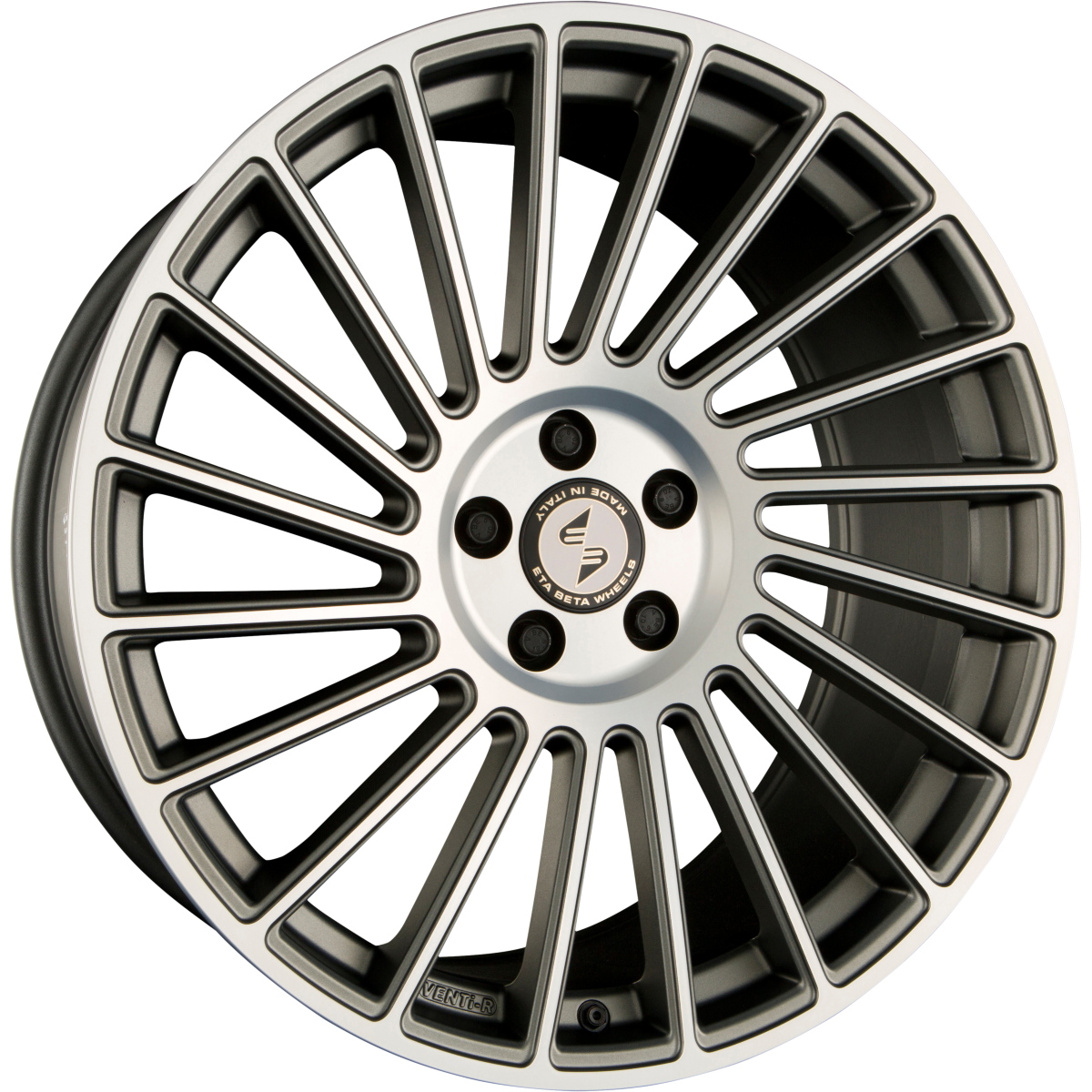 Etabeta Venti-R Anthracite Matt Full Polish Alufelge 9x20 Zoll ET42 LK 5x120 ML65.1 – Bild 5