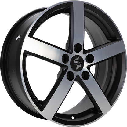 Etabeta Eros black matt full polished 7.5x17 ET30 - LK5/112 ML66.6
