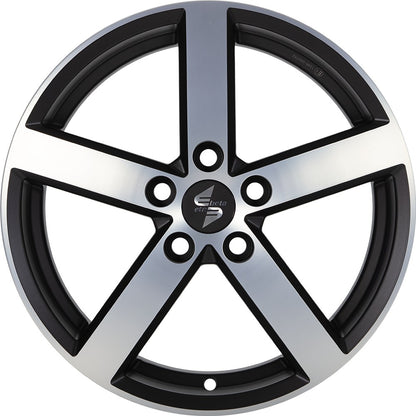 Etabeta Eros black matt full polished 7.5x17 ET30 - LK5/112 ML66.6