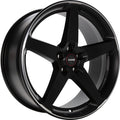 Momo Five black matt polish Alufelge 8x18 Zoll ET42 LK 5x112 ML72.3