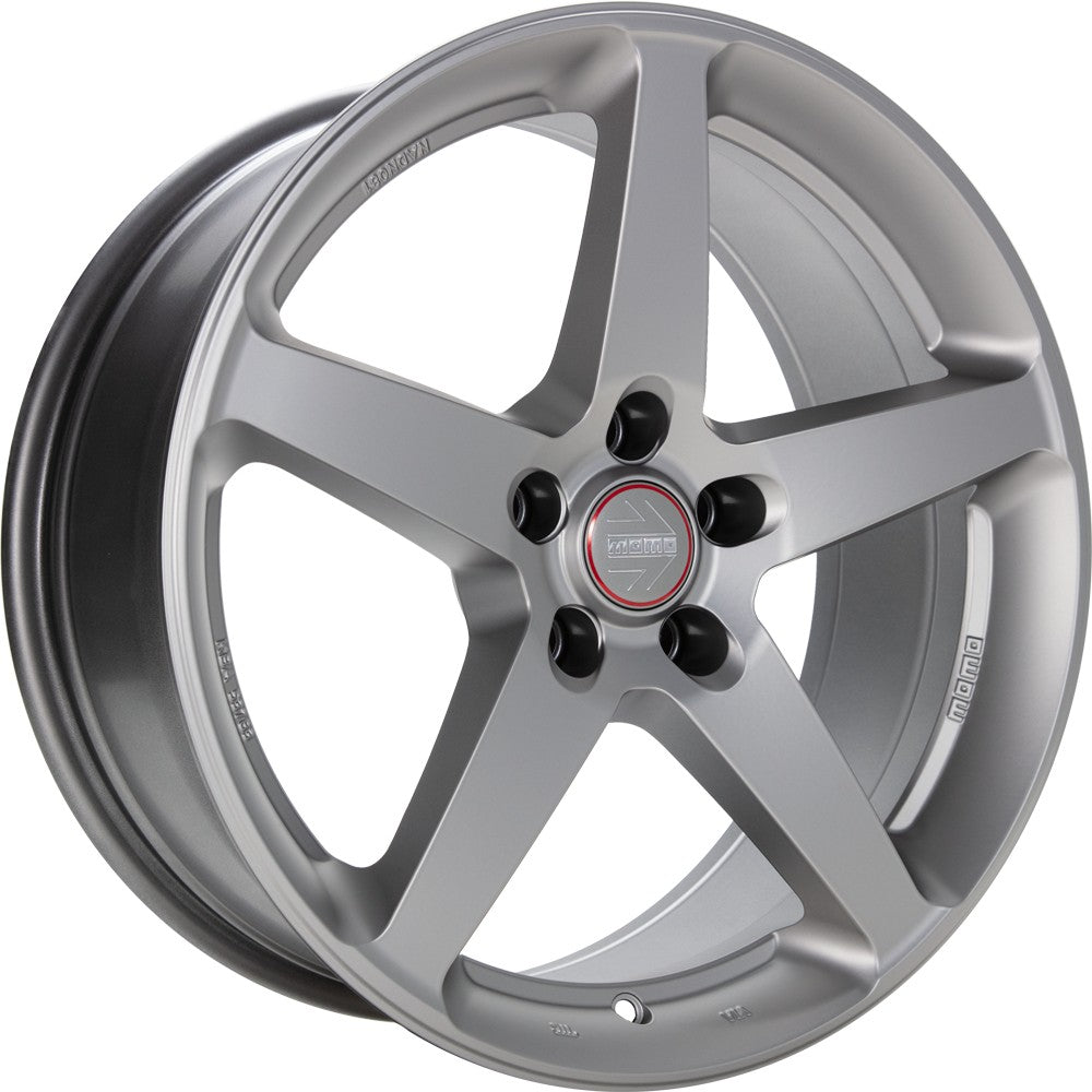 Momo Five titan silver matt Alufelge 8x18 Zoll ET42 LK 5x100 ML72.3