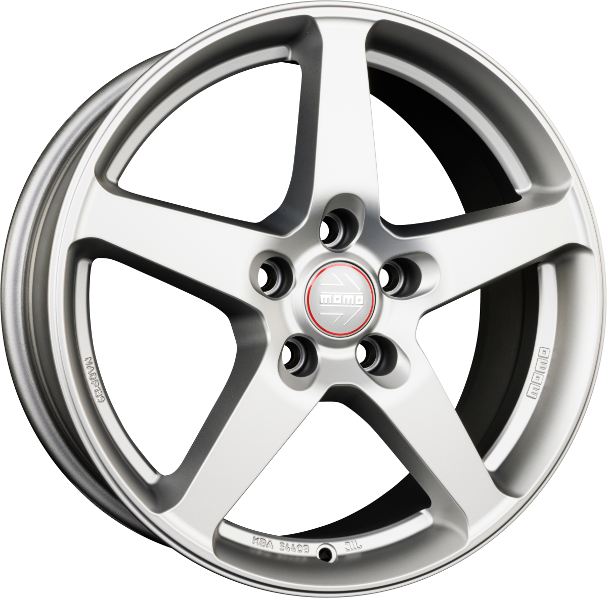 Momo Five titan silver matt Alufelge 8x18 Zoll ET42 LK 5x112 ML72.3 – Bild 4