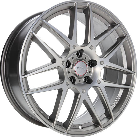 Momo Competizione titan silver matt polish Alufelge 7.5x17 Zoll ET40 LK 5x100 ML72.3