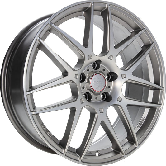 Momo Competizione titan silver matt polish 7.5x17 ET45 - LK5/112 ML72.3