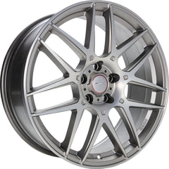 Momo Competizione titan silver matt polish Alufelge 8x18 Zoll ET42 LK 5x108 ML72.3