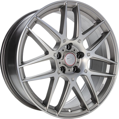 Momo Competizione titan silver matt polish 8x19 ET45 - LK5/112 ML72.3