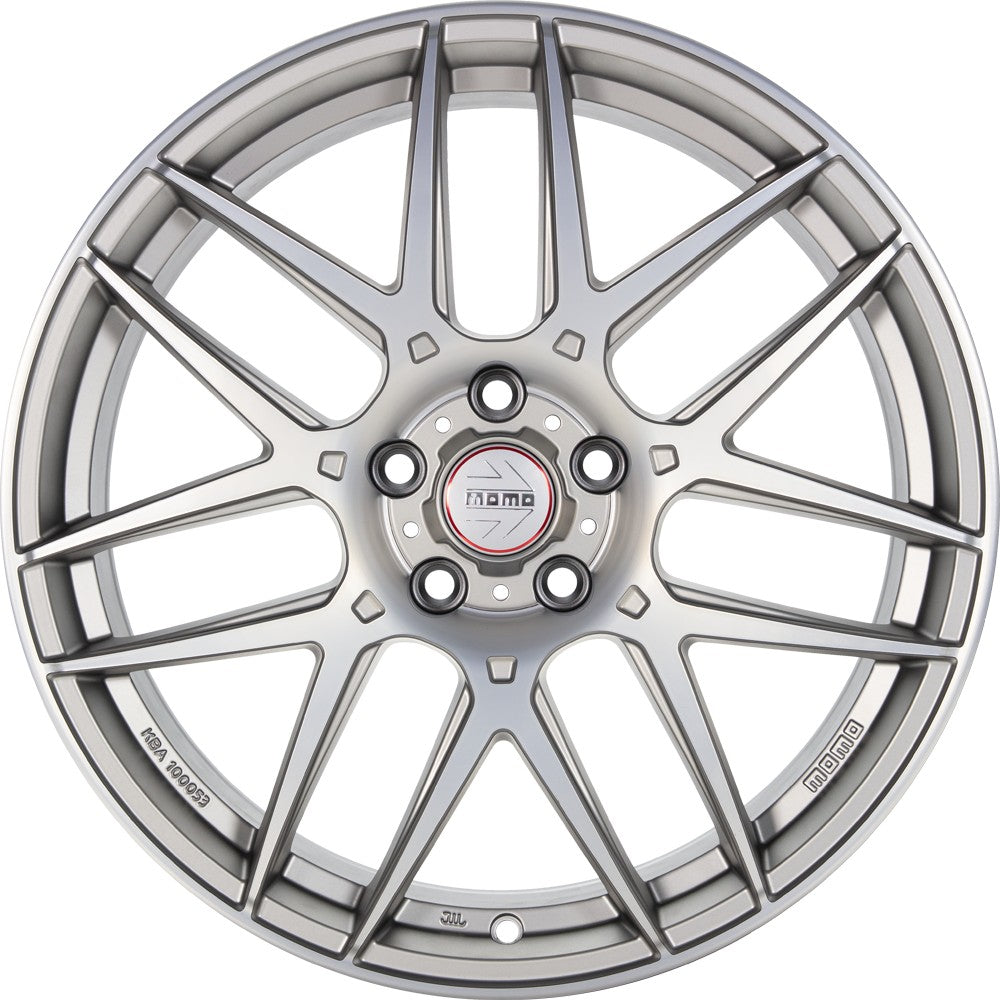 Momo Competizione titan silver matt polish 8x19 ET45 - LK5/112 ML72.3