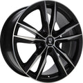 Momo Fast black matt polish Alufelge 6.5x16 Zoll ET40 LK 5x112 ML72.3