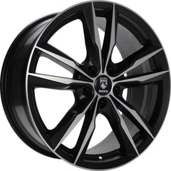 Momo Fast black matt polish Alufelge 7.5x17 Zoll ET45 LK 5x108 ML72.3