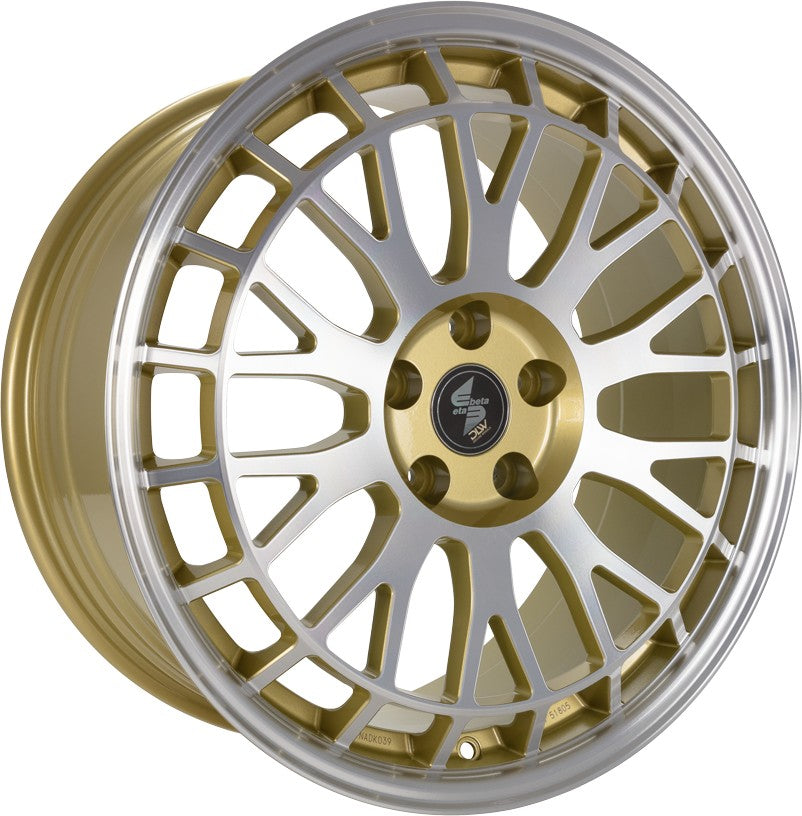 Etabeta Unit gold lip spokes polish 9x21 ET40 - LK5/112 ML66.5