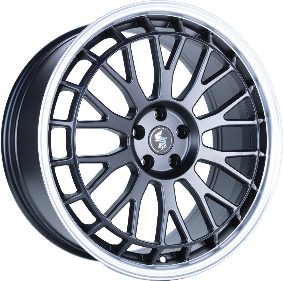Etabeta Unit black matt lip polished 9x21 ET40 - LK5/112 ML66.5