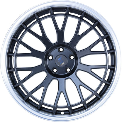 Etabeta Unit black matt lip polished 9x21 ET40 - LK5/112 ML66.5