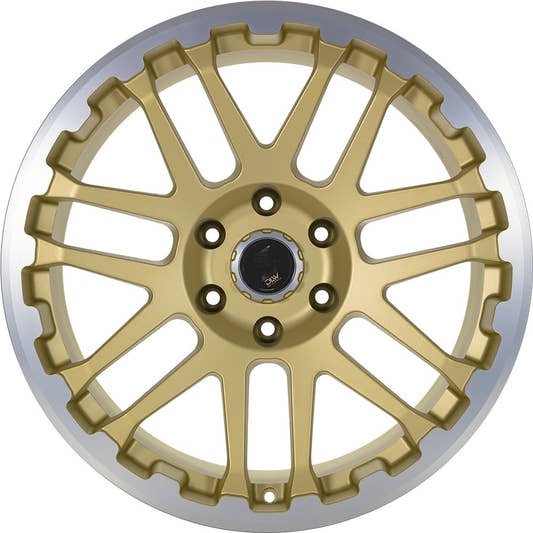 Etabeta Combat gold matt lip + cap polished 10x22 ET45 - LK6/139.7 ML93.1