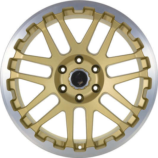 Etabeta Combat gold matt lip + cap polished 10x22 ET45 - LK6/139.7 ML93.1