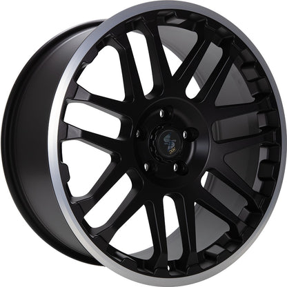Etabeta Combat black matt lip polished 10x22 ET15 - LK5/112 ML66.6