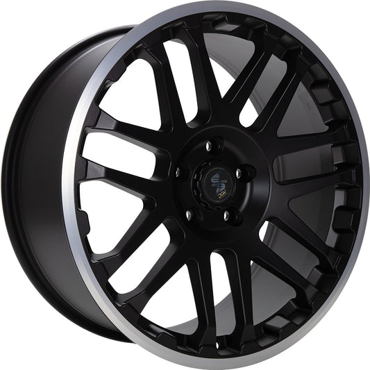 Etabeta Combat black matt lip polished 10x22 ET15 - LK5/112 ML66.6
