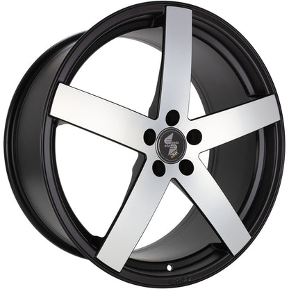 Etabeta Uros S black matt full polished 9x20 ET35 - LK5/112 ML78.1