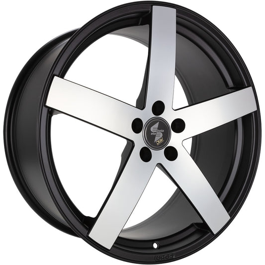 Etabeta Uros S black matt full polished 9x20 ET35 - LK5/112 ML78.1