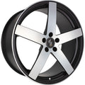 Etabeta Uros black matt full polished Alufelge 9x20 Zoll ET45 LK 5x130 ML71.6