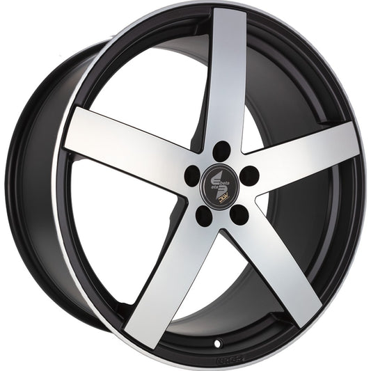 Etabeta Uros black matt full polished 9x20 ET45 - LK5/130 ML71.6