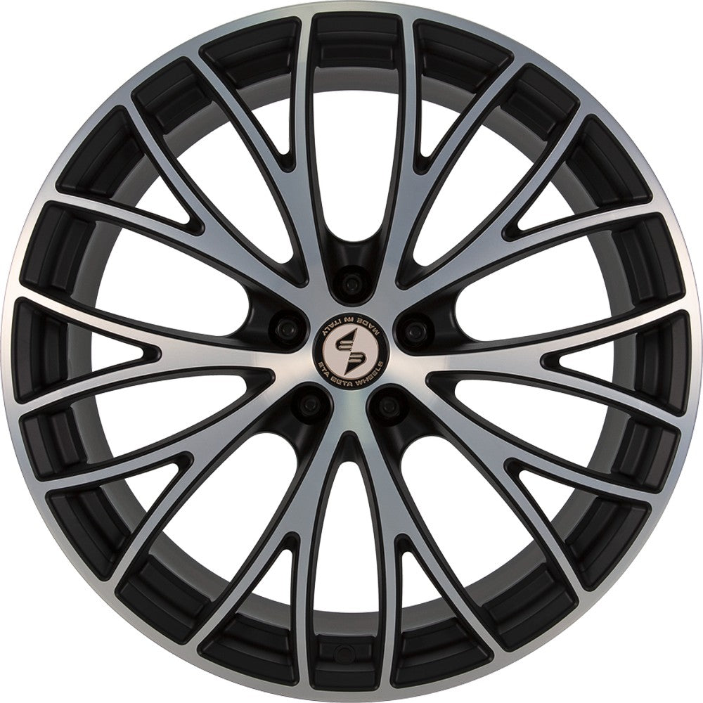 Etabeta Piuma-C black matt full polished Alufelge 9.5x19 Zoll ET35 LK 5x112 ML78.1 – Bild 2