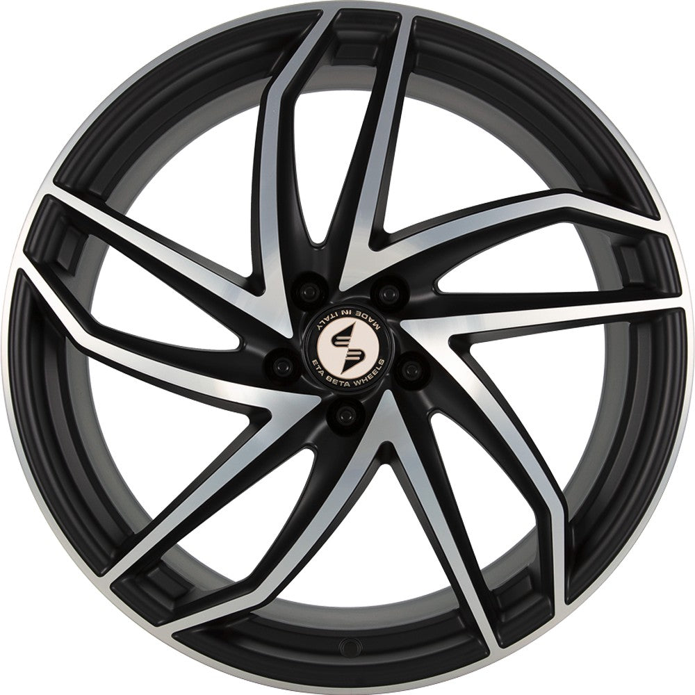 Etabeta Heron black matt full polished 8.5x19 ET45 - LK5/112 ML78.1