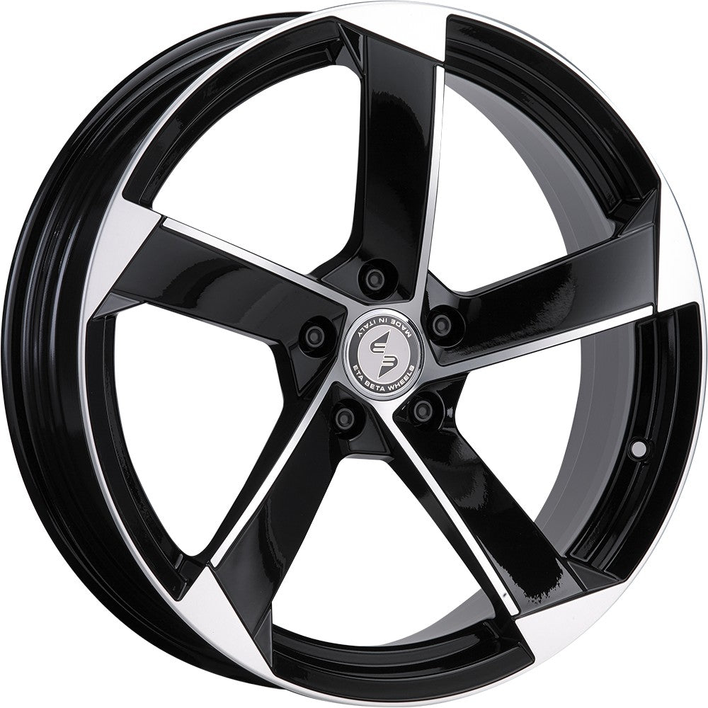 Etabeta Magic black shiny full polished 8.5x19 ET47 - LK5/112 ML66.5
