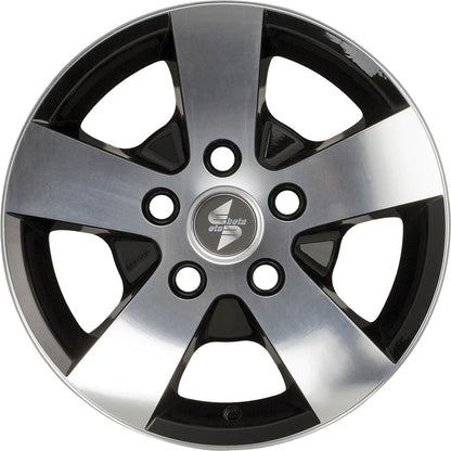 Etabeta Atria black matt full polished 6.5x16 ET55 - LK5/130 ML78.1