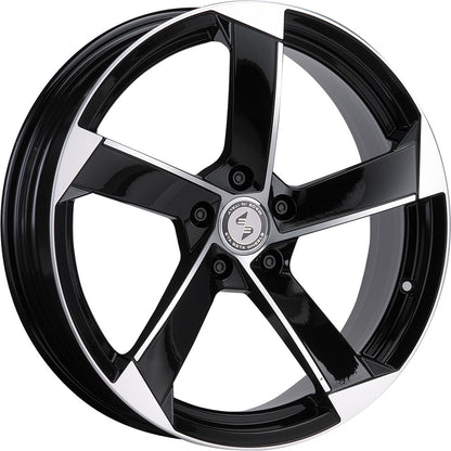 Etabeta Magic black shiny full polished 8.5x20 ET47 - LK5/112 ML57.1