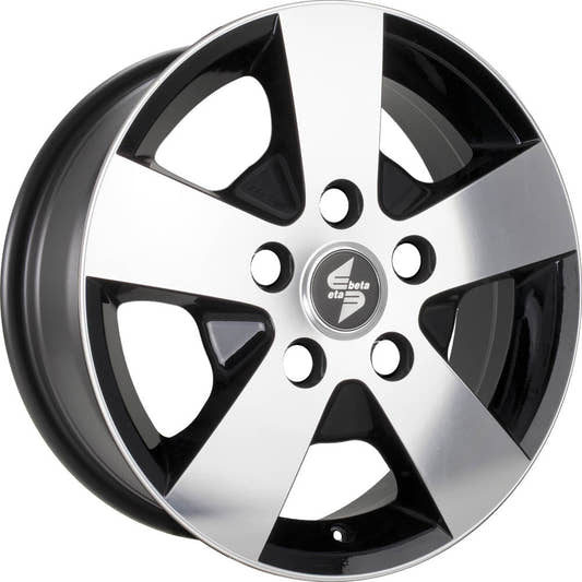 Etabeta Atria Black Matt Full Polish Alufelge 6.5x16 Zoll ET55 LK 5x118 ML71.1