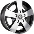 Etabeta Atria Black Matt Full Polish Alufelge 6.5x16 Zoll ET55 LK 5x118 ML71.1