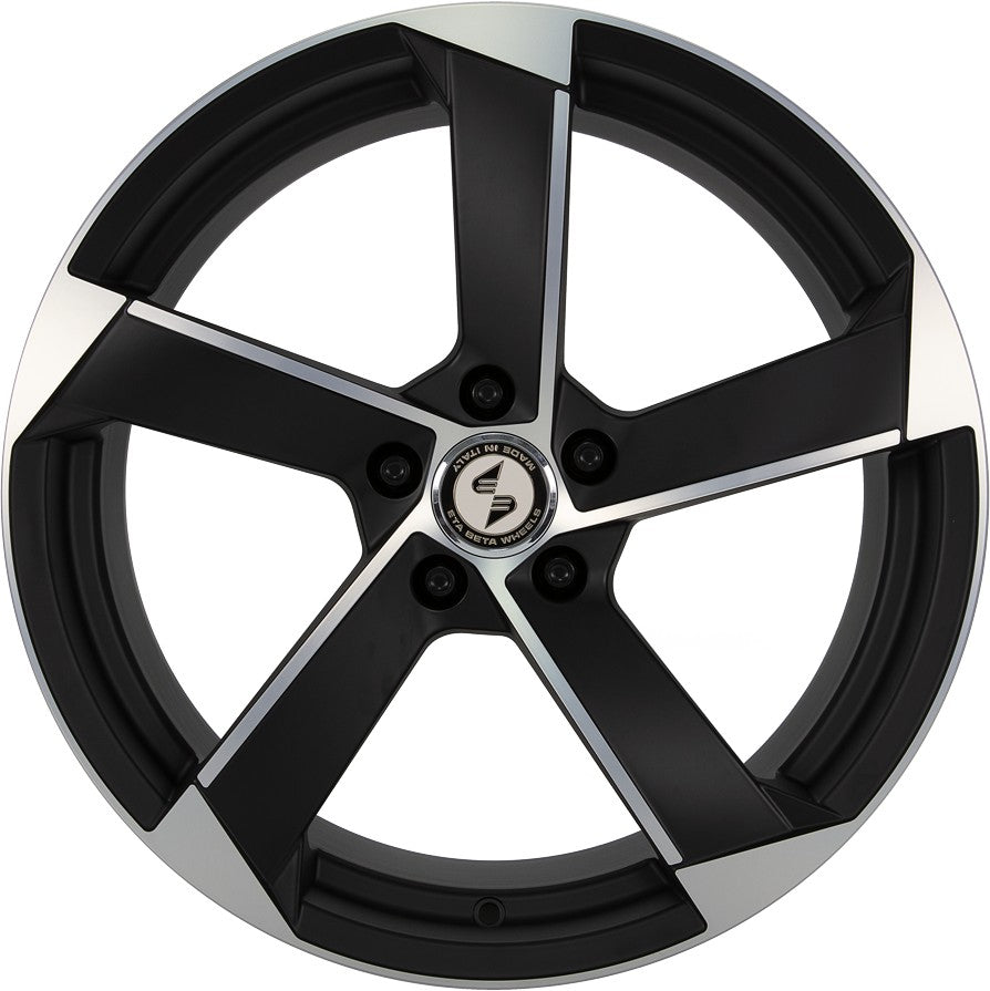 Etabeta Magic black matt full polished 9x20 ET25 - LK5/112 ML66.5