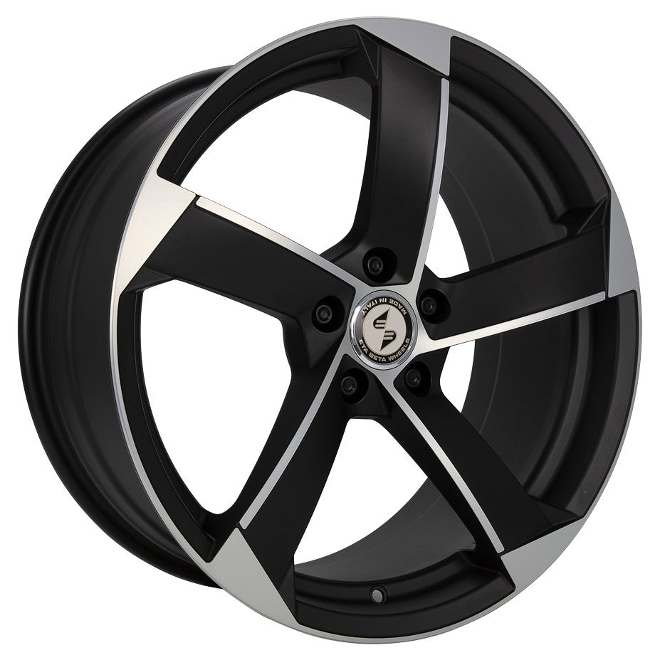 Etabeta Magic black matt full polished 9x20 ET33 - LK5/112 ML66.5
