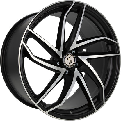 Etabeta Heron-K black matt full polished 9.5x19 ET35 - LK5/120 ML78.1