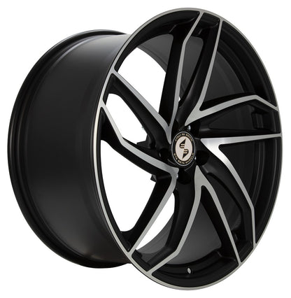 Etabeta Heron-K black matt full polished 9.5x19 ET35 - LK5/120 ML78.1