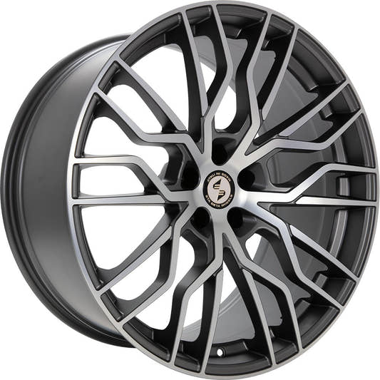Etabeta Medusa-K anthracite matt full polished Alufelge 11x23 Zoll ET35 LK 5x112 ML66.5