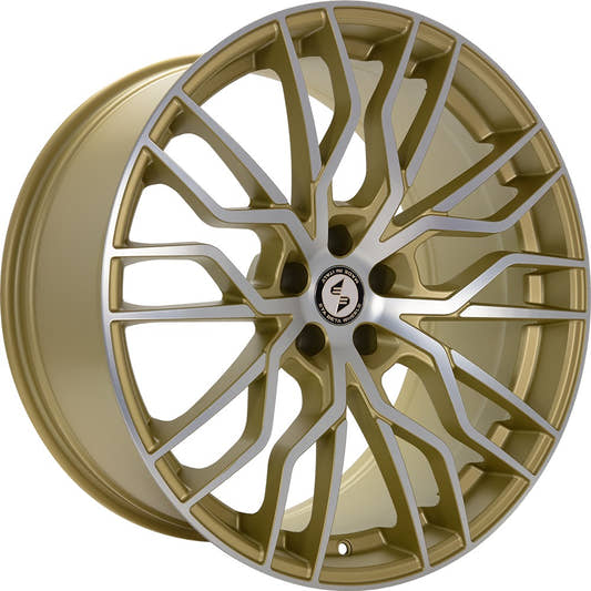 Etabeta Medusa-K gold matt full polished 11x23 ET35 - LK5/114.3 ML70.5