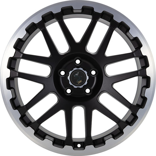 Etabeta Combat black matt lip + cap polished 9x20 ET42 - LK5/120 ML65.1