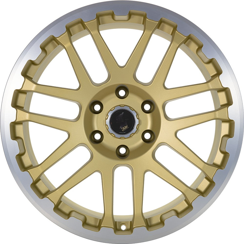 Etabeta Combat gold matt lip + cap polished 9x20 ET42 - LK5/120 ML65.1