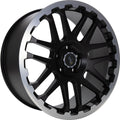 Etabeta Combat black matt lip + cap polished 9x20 ET40 - LK5/127 ML71.6