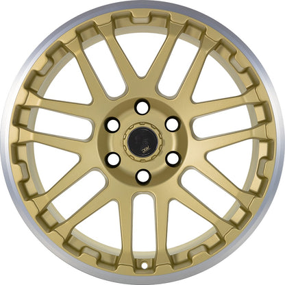 Etabeta Combat gold matt lip polished Alufelge 9x20 Zoll ET28 LK 6x139.7 ML106 – Bild 2
