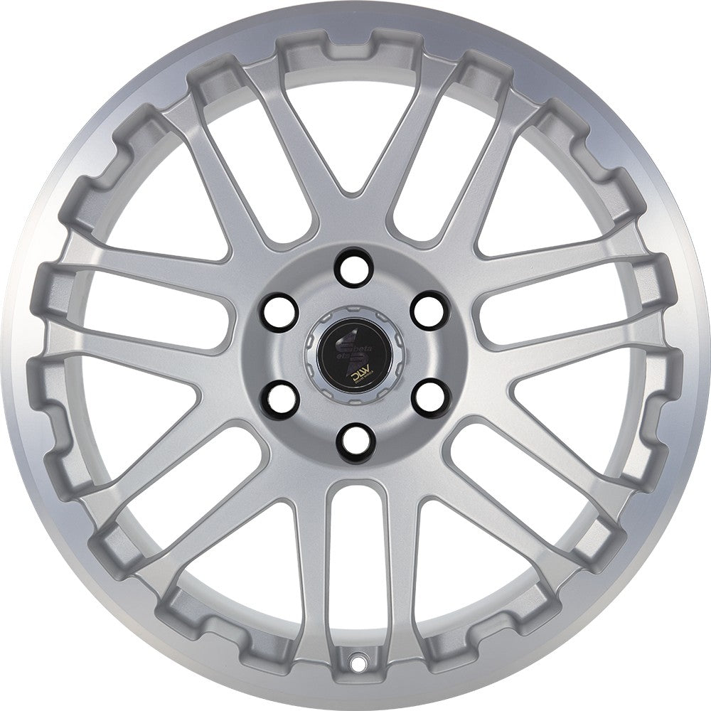 Etabeta Combat silver matt lip + cap polished 8x18 ET45 - LK6/139.7 ML93.1