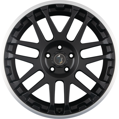 Etabeta Combat black matt lip polished Alufelge 8x18 Zoll ET15 LK 6x139.7 ML106 – Bild 3