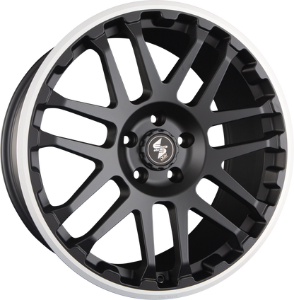 Etabeta Combat black matt lip polished Alufelge 8x18 Zoll ET15 LK 6x139.7 ML106 – Bild 4
