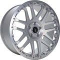 Etabeta Combat CV silver matt lip + cap polished Alufelge 9x20 Zoll ET42 LK 5x120 ML65.1
