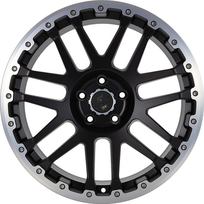 Etabeta Combat CV black matt lip + cap polished 8x18 ET56 - LK5/120 ML65.1