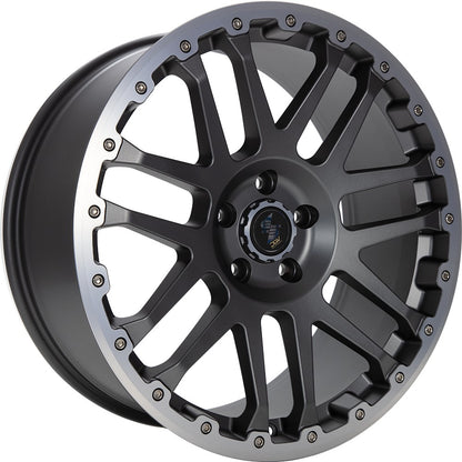 Etabeta Combat CV anthracite matt lip + cap polished 8x18 ET50 - LK5/160 ML65.1
