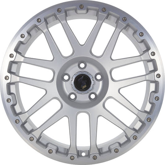 Etabeta Combat CV silver matt lip + cap polished 8x18 ET50 - LK5/160 ML65.1